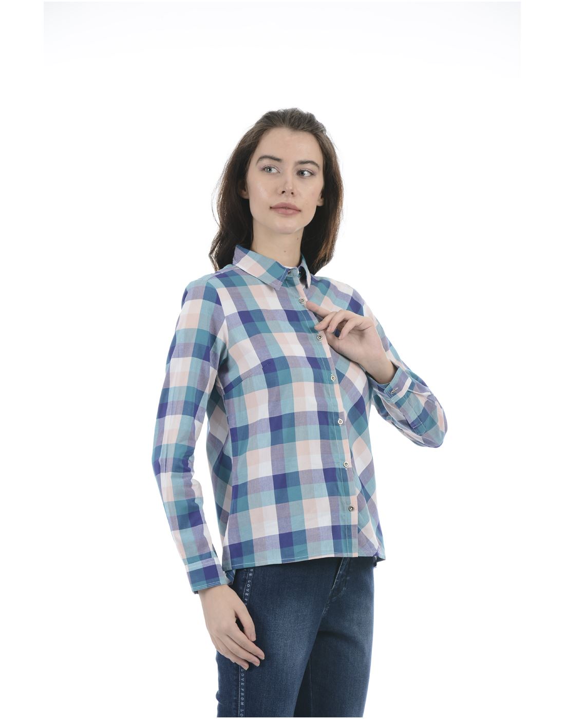 Pepe Jeans Women Casual Wear Multicolor Checkered Shirt